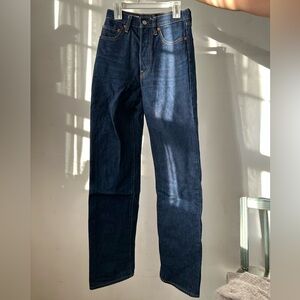 Levi’s premium big E ribcage straight 24 x 32